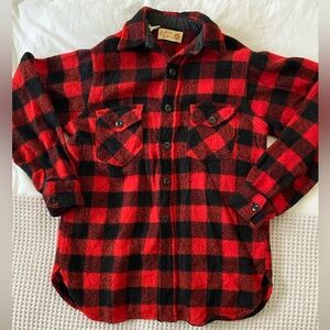 Vintage wool plaid shirt/jacket